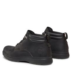 Trzewiki Timberland. Czarne botki męskie Timberland, bez wzorów, bez zapięcia. Za 599.99 zł.