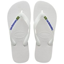Sandały Havaianas Brazil Białe Męskie. Białe buty sportowe męskie Havaianas, z materiału, młodzieżowe. Za 106.00 zł.