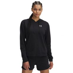 Bluza damska z kapturem Under Armour Rival Terry. Białe bluzy damskie Under Armour, bez wzorów, z kapturem. Za 276.60 zł.