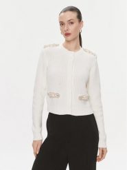 TWINSET Kardigan 241TP3111 Écru Regular Fit. Kardigany damskie Twinset, xl, bez wzorów, z bawełny, bez kołnierzyka, bez ramiączek, bez kaptura. Za 939.99 zł.