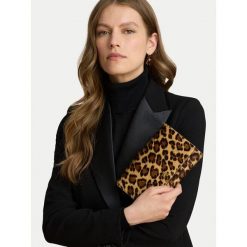 Torebka LAUREN RALPH LAUREN. Brązowe torebki do ręki damskie Lauren Ralph Lauren, bez wzorów, bez dodatków. Za 1,199.00 zł.