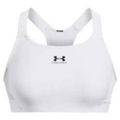 Stanik fitness Under Armour HG Armour High. Białe obuwie sportowe damskie Under Armour, bez wzorów, na fitness i siłownię. Za 139.99 zł.