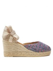 Manebi Espadryle Acapulco Low Wedge Espadrilles G 0.6 WL Fioletowy. Fioletowe sandały damskie Manebi, bez wzorów, z materiału, bez obcasa, bez zapięcia. Za 349.99 zł.