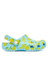 Crocs Klapki Classic Fresh Fruits Clog 211008 Niebieski. Niebieskie klapki damskie Crocs, bez wzorów, z tworzywa sztucznego, bez obcasa. Za 139.00 zł.