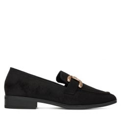 Mokasyny DeeZee. Czarne mokasyny damskie DeeZee. Za 129.99 zł.