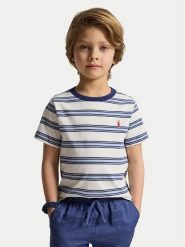 Polo Ralph Lauren T-Shirt 322A12297001 Niebieski Regular Fit. Niebieskie t-shirty dla chłopców Polo Ralph Lauren, bez wzorów, z bawełny, bez ramiączek. Za 219.99 zł.