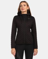 Damska ocieplana bluza z kapturem z polaru Kilpi NEVIA-W. Czarne bluzy sportowe damskie Kilpi, bez wzorów, z materiału, z kapturem, trekkingowe. Za 344.59 zł.