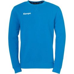 Sweter treningowy Kempa. Niebieskie swetry przez głowę męskie Kempa, l, bez wzorów, z materiału, bez kołnierzyka. Za 163.50 zł.
