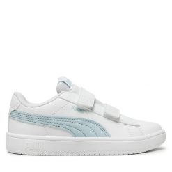 Sneakersy Puma. Białe półbuty dziewczęce Puma, bez wzorów, bez zapięcia. Za 129.99 zł.