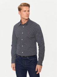 Tommy Hilfiger Koszula MW0MW36870 Granatowy Slim Fit. Niebieskie koszule męskie Tommy Hilfiger, m, bez wzorów, z bawełny, bez kołnierzyka, bez ramiączek. Za 239.99 zł.