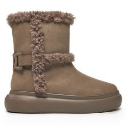 Śniegowce TWINSET. Brązowe śniegowce i trapery damskie Twinset. Za 1,149.00 zł.