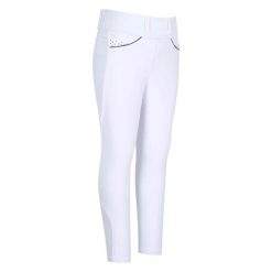 Dziewczęce legginsy jeździeckie z pełną przyczepnością Easy Rider Maxima. Białe legginsy dla dziewczynek EASY RIDER, bez wzorów, z elastanu. Za 423.00 zł.