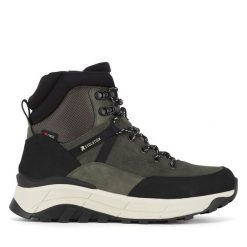 Botki Rieker Revolution Lifestyle. Zielone botki damskie Rieker Revolution Lifestyle, bez obcasa, na płaskiej podeszwie, bez zapięcia. Za 384.99 zł.