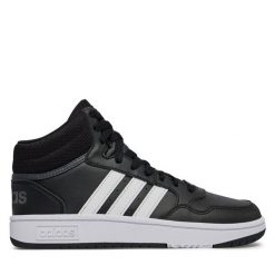Sneakersy adidas. Czarne półbuty dziewczęce Adidas, bez wzorów, bez zapięcia. Za 199.99 zł.