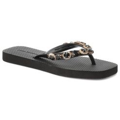 Klapki damskie Alma En Pena, cholewka z materiału syntetycznego pasek między palcami lekka piankowa podeszwa, czarne, V269009. Czarne klapki damskie Alma en Pena, bez wzorów, z syntetyku, bez obcasa. Za 259.00 zł.