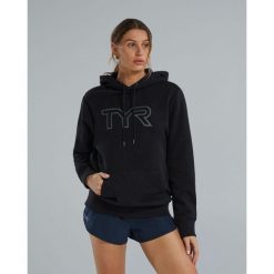 Bluza TYR UNISEX HOODIE Bluza TYR UNISEX HOODIE S. Czarne bluzy damskie TYR, s, bez wzorów, bez kaptura, na fitness i siłownię. Za 349.98 zł.
