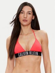 Calvin Klein Swimwear Góra od bikini KW0KW02666 Różowy. Czerwone bikini damskie Calvin Klein Swimwear, xs, bez wzorów. Za 219.99 zł.