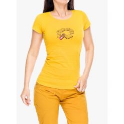 Koszulka damska Ocun T Sling. Żółte koszulki sportowe damskie Ocun, bez wzorów, bez kołnierzyka, bez ramiączek. Za 51.99 zł.