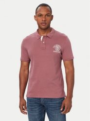 Guess Jeans Polo M6YP05 K3978 Fioletowy Regular Fit. Fioletowe koszulki polo męskie Guess Jeans, m, z aplikacjami, z bawełny, bez ramiączek. Za 259.99 zł.