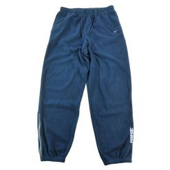 Second life - Męskie vintage spodnie dresowe z polaru - Stan bardzo dobry. Niebieskie buty sportowe męskie Nike, m, bez wzorów, z dresówki, na fitness i siłownię. Za 149.06 zł.