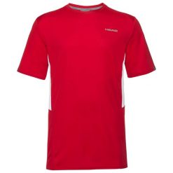 Koszulka tenisowa męska Head Club 22 Tech T-shirt red XL. Czerwone koszulki sportowe męskie Head, m, bez wzorów, sportowe, bez kołnierzyka. Za 129.00 zł.