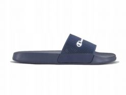 Klapki męskie na basen Champion Slide granatowe. Niebieskie klapki męskie Champion, z materiału. Za 78.99 zł.