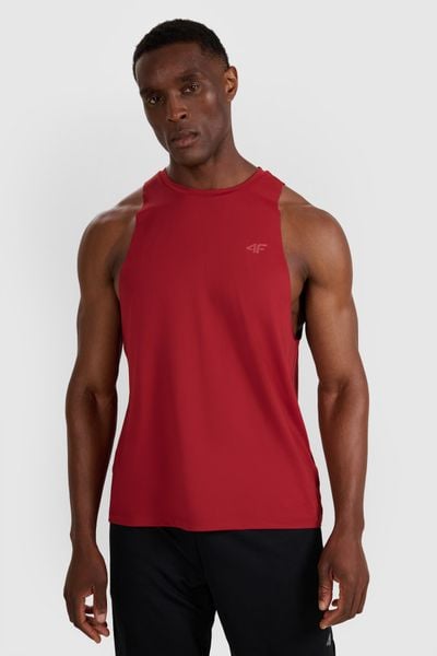 Тренувальний tank top швидковисихаючий чоловічий - червоний. T-shirty męskie 4f, m, bez wzorów, bez kołnierzyka. Za 1,099.90 zł.