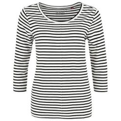 S.Oliver Koszulka damska 04.899.39.5020.02G5 Creme stripes (rozmiar 34). Zielone bluzki damskie S.Oliver, s, bez wzorów, bez kołnierzyka. W wyprzedaży za 77.00 zł.