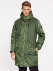 EA7 Emporio Armani Płaszcz zimowy 6RPK04 PNERZ 1845 Zielony Regular Fit. Zielone płaszcze męskie EA7 Emporio Armani, na zimę, m, bez wzorów, z syntetyku, bez kaptura. Za 1,389.00 zł.