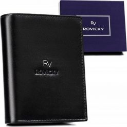 Rovicky Stylowy, skórzany portfel męski bez zapięcia - Rovicky NoSize. Portfele męskie ROVICKY, bez wzorów. Za 129.01 zł.