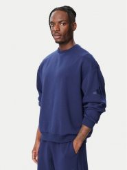 Adidas Bluza Soft Lux KS2772 Niebieski Loose Fit. Niebieskie bluzy męskie Adidas, l, bez wzorów, z syntetyku, bez kaptura. Za 299.99 zł.