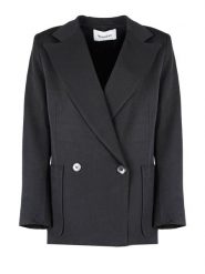Silvian Heach Marynarka "Oversize" | CVA22060GC | Kobieta | Czarny. Czarne żakiety damskie Silvian Heach, bez wzorów, z elastanu. W wyprzedaży za 499.00 zł.