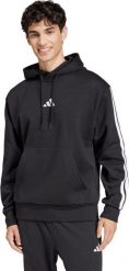 Bluza męska adidas Essentials 3-Stripes czarna JE6297 L. Czarne bluzy męskie Adidas, l, bez wzorów, bez kaptura. Za 391.20 zł.