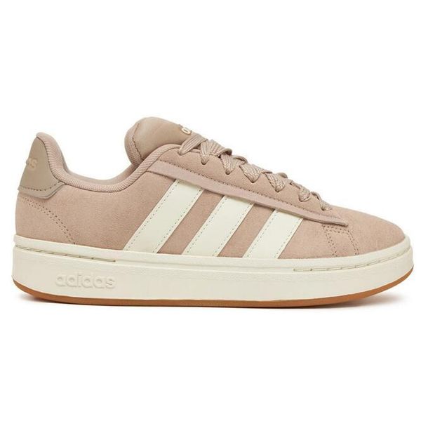 Buty ADIDAS GRAND COURT ALPHA 0 Nago. Brązowe obuwie sportowe damskie Adidas, bez wzorów, ze skóry, trekkingowe. Za 383.00 zł.