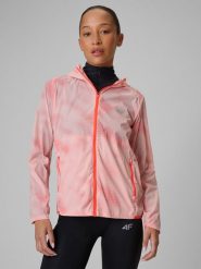 4F Kurtka do biegania damska - różowa XL. Czerwone kurtki damskie 4f, l, bez wzorów, bez kaptura. Za 349.99 zł.