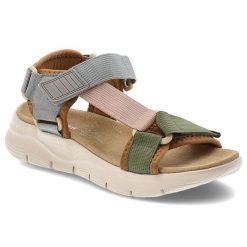 Sandały damskie Artiker, cholewka z materiału tekstylnego lekka sportowa podeszwa zapinane na rzep, kolorowe, 58C1233. Klapki damskie Artiker, bez wzorów, bez obcasa, bez zapięcia. Za 169.00 zł.
