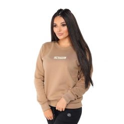 Bluza dresowa bez kaptura damska Octagon Little. Brązowe bluzy damskie OCTAGON, xl, bez wzorów, z dresówki, bez kaptura. Za 94.99 zł.