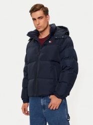 Tommy Jeans Kurtka puchowa Alaska DM0DM20479 Granatowy Regular Fit. Niebieskie kurtki męskie Tommy Jeans, l, bez wzorów, z jeansu, bez kaptura. Za 909.99 zł.