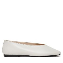 Baleriny Calvin Klein. Brązowe baleriny damskie Calvin Klein, bez wzorów, bez obcasa. Za 279.99 zł.