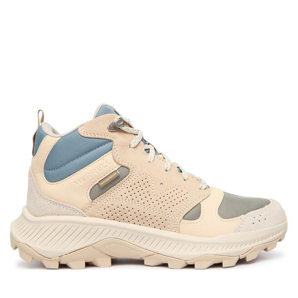 Trekkingi Merrell. Białe obuwie sportowe damskie Merrell, bez wzorów, trekkingowe. Za 383.99 zł.