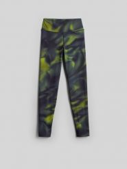 4F Legginsy treningowe szybkoschnące damskie - multikolor M. Legginsy damskie 4f, l, bez wzorów, z podwyższonym stanem, na fitness i siłownię. Za 149.99 zł.