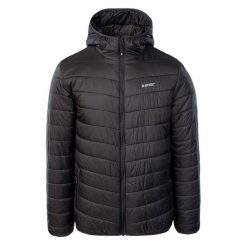 Męska Ocieplana Kurtka Lovara. Niebieskie kurtki sportowe męskie Hi-tec, m, bez wzorów, z puchu, trekkingowe. Za 236.99 zł.