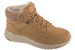 Buty zimowe damskie, Slip-Ins: On-The-Go Stellar - Ariana. Brązowe obuwie sportowe damskie Skechers, bez wzorów, z materiału. Za 499.99 zł.