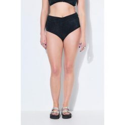 Damskie dół od bikini drapowanie efekt brokatu. Czarne bikini damskie Ulla Popken, plus size, bez wzorów, plus size. Za 125.99 zł.