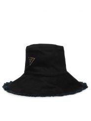 Guess Kapelusz AW5511 COT01 Czarny. Czarne czapki i kapelusze damskie Guess, z aplikacjami, z bawełny. Za 239.99 zł.