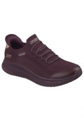 Buty SKECHERS SLIP-INS BOBS SQUAD 4 DIRE STEP Bordeaux. Czerwone obuwie sportowe damskie Skechers, na fitness i siłownię. Za 320.99 zł.