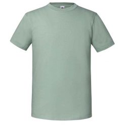 Męska Koszulka Iconic 195 Z Bawełny Premium Ringspun. Szare koszulki sportowe męskie Fruit of the Loom, m, bez wzorów, z bawełny, bez kołnierzyka, bez ramiączek, trekkingowe. Za 39.99 zł.