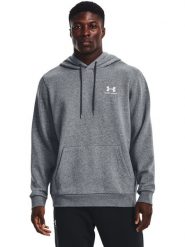 Under Armour Bluza UA Essential Fleece Hoodie 1373880 Szary Regular Fit. Szare bluzy męskie Under Armour, l, bez wzorów, z bawełny, bez kaptura. Za 209.99 zł.