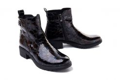 BIOECO BY ARKA 7696 2311 brąz, botki damskie. Brązowe botki damskie Bioeco by Arka, na zimę, ze skóry, bez obcasa, na obcasie, bez zapięcia. Za 419.90 zł.