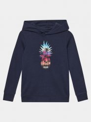 Jack & Jones Junior Bluza 12239455 Granatowy Regular Fit. Niebieskie bluzy dla chłopców Jack & Jones Junior, bez wzorów, z bawełny, bez ramiączek, bez kaptura. Za 229.99 zł.